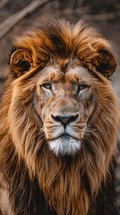 Fototapeta premium lion face