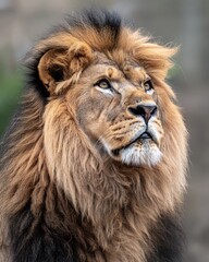 portrait of a lion