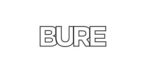 Bure in the Ethiopia emblem. The design features a geometric style, vector illustration with bold typography in a modern font. The graphic slogan lettering. - 769554047