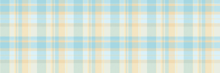 Tough tartan plaid texture, uniform check fabric vector. Ragged pattern background textile seamless in light and wheat colors. - 769554687