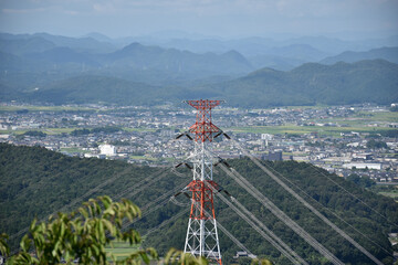 Fototapeta premium 山の上から見た景色