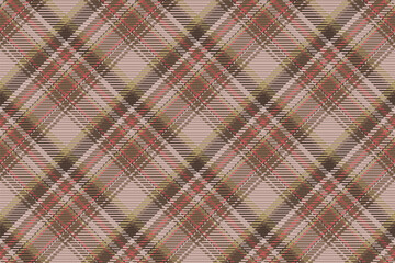Seamless pattern of scottish tartan plaid. Repeatable background with check fabric texture. Vector backdrop striped textile print. - 769555666