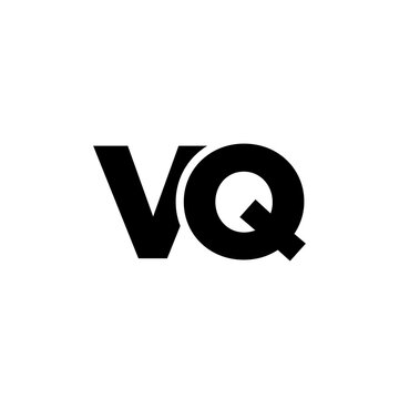 Letter V and Q, VQ logo design template. Minimal monogram initial based logotype.
