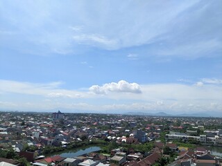 Cloud on a sunny bright sky