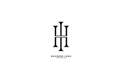 HI, IH, H, I, Abstract Letters Logo Monogram