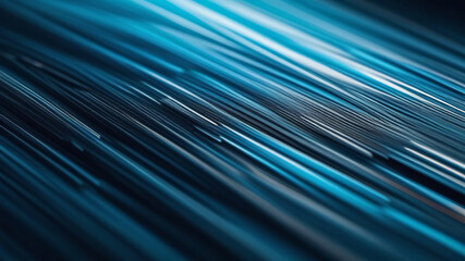 Abstract blue light trails on the dark background