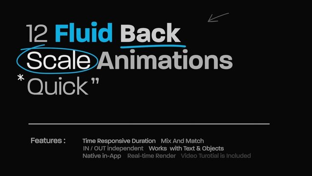 12 Fluid Back Scale Title Animator Quick 