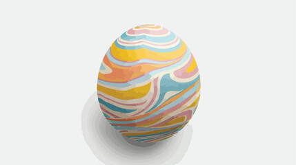 Realistic design element easter egg Flat vector 