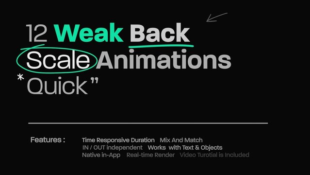 12 Weak Back Scale Title Animator Quick 