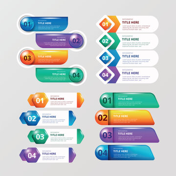 Infographic template free vector design	