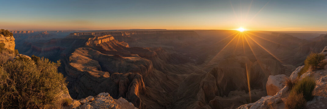 Stunning panoramic photo of the Arizona state landscape