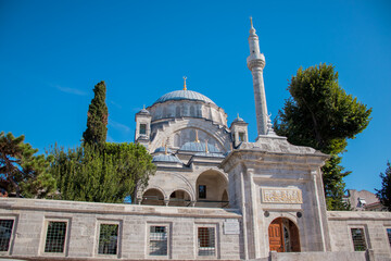Fototapeta na wymiar The historic Ayazma Mosque in the district of Üsküdar, Istanbul.