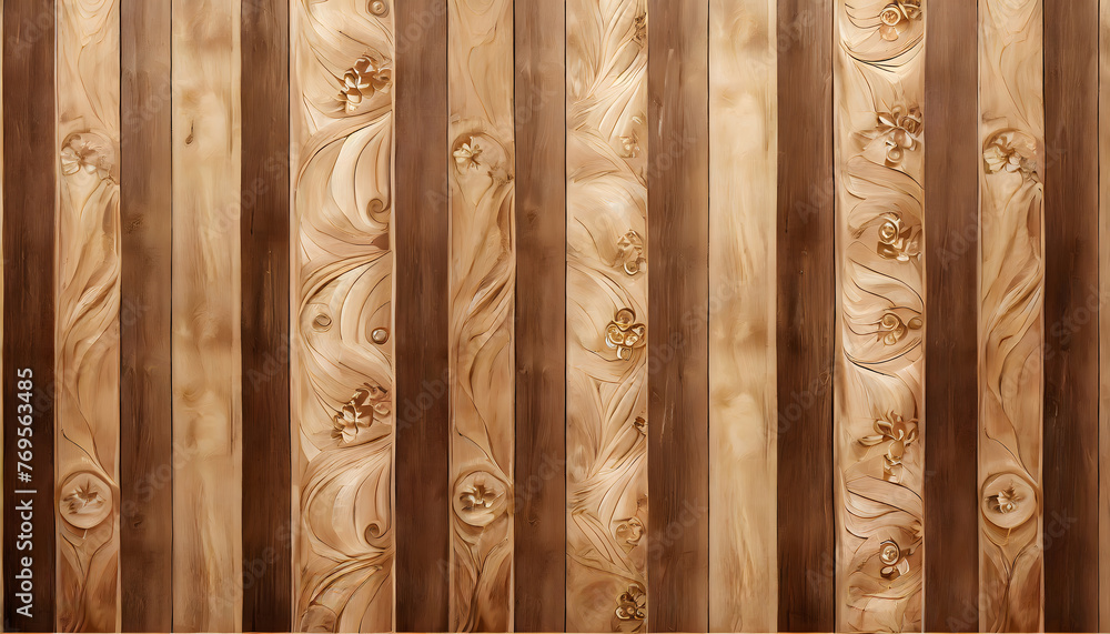 Poster wood panel pattern with beautiful abstract. generative ai.