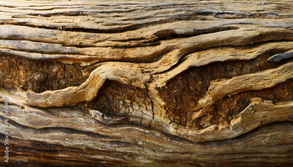 Poster wood texture with natural pattern,Teak root texture. Background. Generative AI.