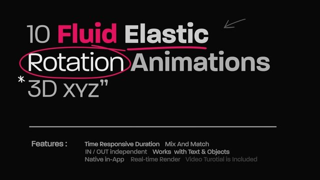 Fluid Elastic Rotation Title Animator 