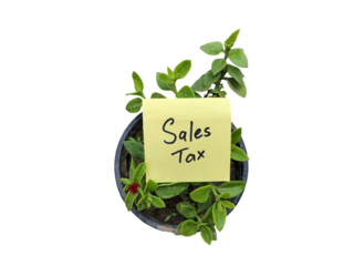 Sales tax on sticky note