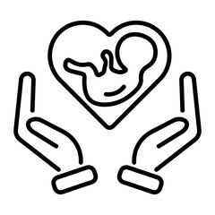 Get this line style icon of baby care 