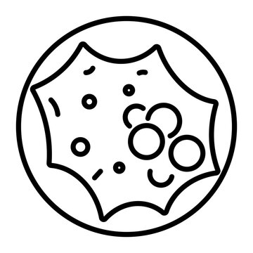 An outline style icon of a blastocyst 