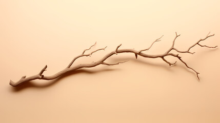 Rough tree trunk in desert landscape