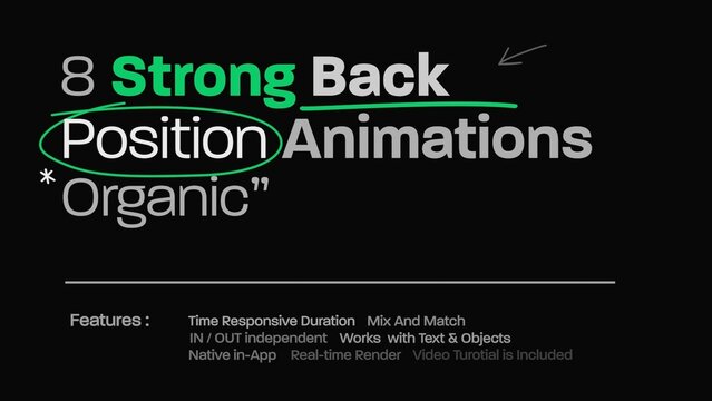 Strong Back Position Title Animator 