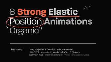 Strong Elastic Position Title Animator 