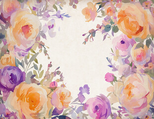 Spring Floral paper texture background
