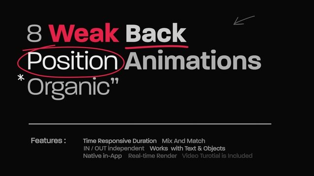 Weak Back Position Title Animator 
