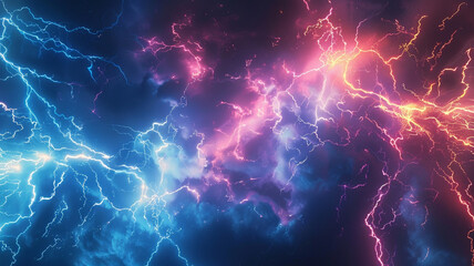 abstract electric background featuring lightning
