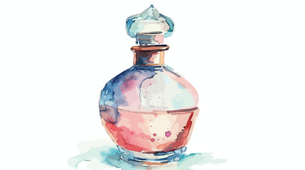 Vintage Perfume BottleFlat vector isolated