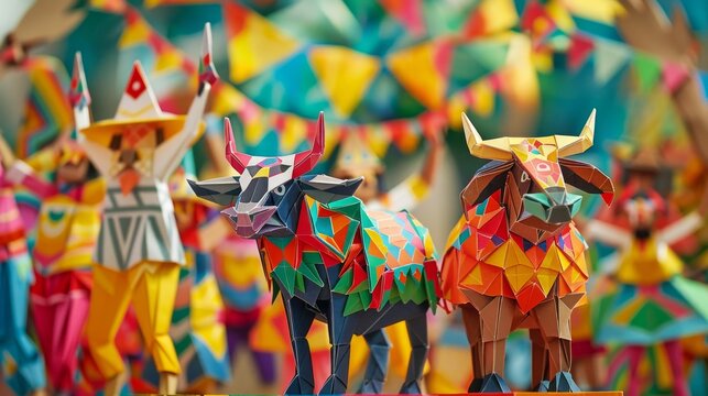 Origami Paper Town: Boi-Bumb&aacute; Festival Essence

