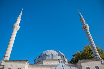 The historic Hamid-i Evvel mosque in the Üsküdar district of Istanbul. It is located right next...