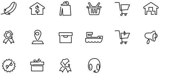 Set of E-commerce icons