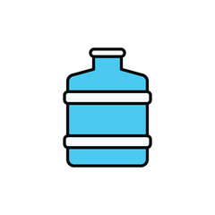 Fototapeta premium Water Bottle icon design with white background stock illustration
