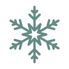 Flat vector illustrations set of snowflakes. Isolated SVG for Cricut