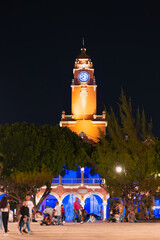 Merida, Mexico. Plaza Grande of spanish colonial city downtown in Yucatan, Mexico