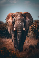 A majestic elephant in the wild observed by travel 00000 00_20240328040142096