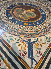 detail of the mosaic of the hagia sophia - obrazy, fototapety, plakaty