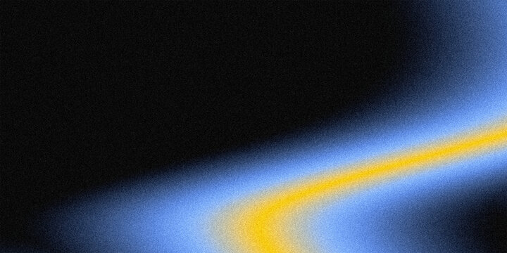 grainy black blue yellow swirl abstract background with noise texture, gradient background