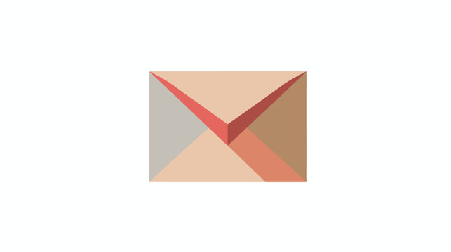 Mail icon image for template flat vector isolated on