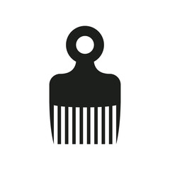 Hair comb icon vector. Hairstyle illustration sign. Barber shop symbol. Hairdresser logo.