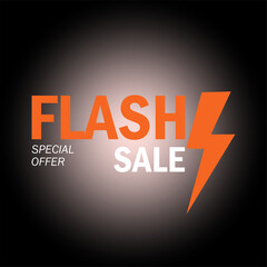 Flash sale banner
Black background and orange color combination sale banner - obrazy, fototapety, plakaty