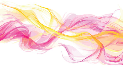 Swirling free flowing feminine pink and yellow energy