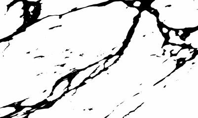 Natural stone pattern marble grunge dust cracks texture isolated on transparent background. Vector grunge texture dirt overlay or screen effect for grunge, vintage background