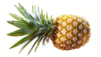 pine apple isolated on transparent or white background Generative AI