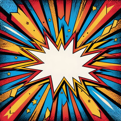 Fototapeta premium Retro Comics: Bang, Boom
