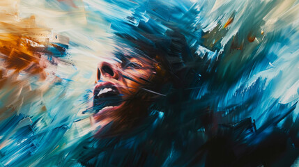 A visceral representation of panic disorder depicted - obrazy, fototapety, plakaty