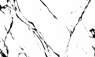 Fototapeta premium Texture of black marble grunge and dust cracks vector grunge texture overlay. White and black vector cracks marble concrete texture