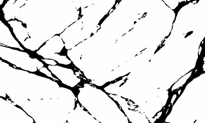 Texture of black marble grunge and dust cracks vector grunge texture overlay. White and black vector cracks marble concrete texture.