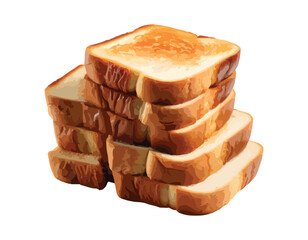  icon logo sign bread slice instant food menu art design element template baguette croissant