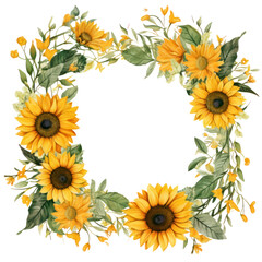 Floral Bouquet Border and frame 